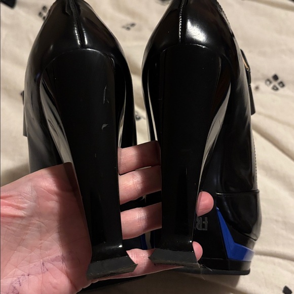 Patent leather platform toe Trinity Zion Fluevog Shoes- Stunning! Worn twice? - Picture 13 of 14